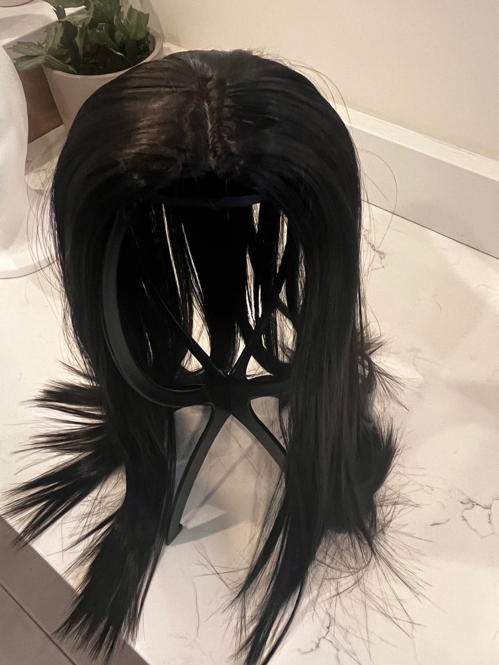Black/brown Women’s Synthetic Clip in Hair Topper - straight
